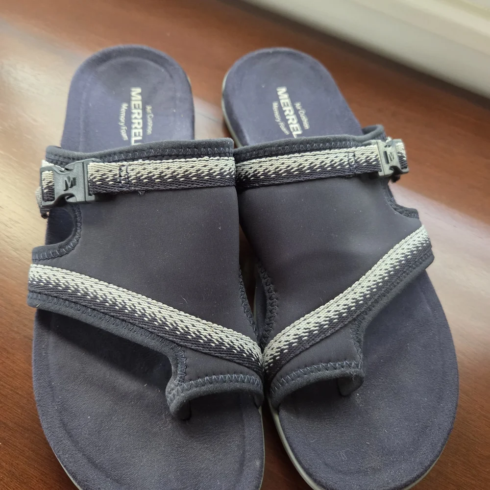 Merrell Women's Navy Sandals- Size 8 - Picture 1 of 7